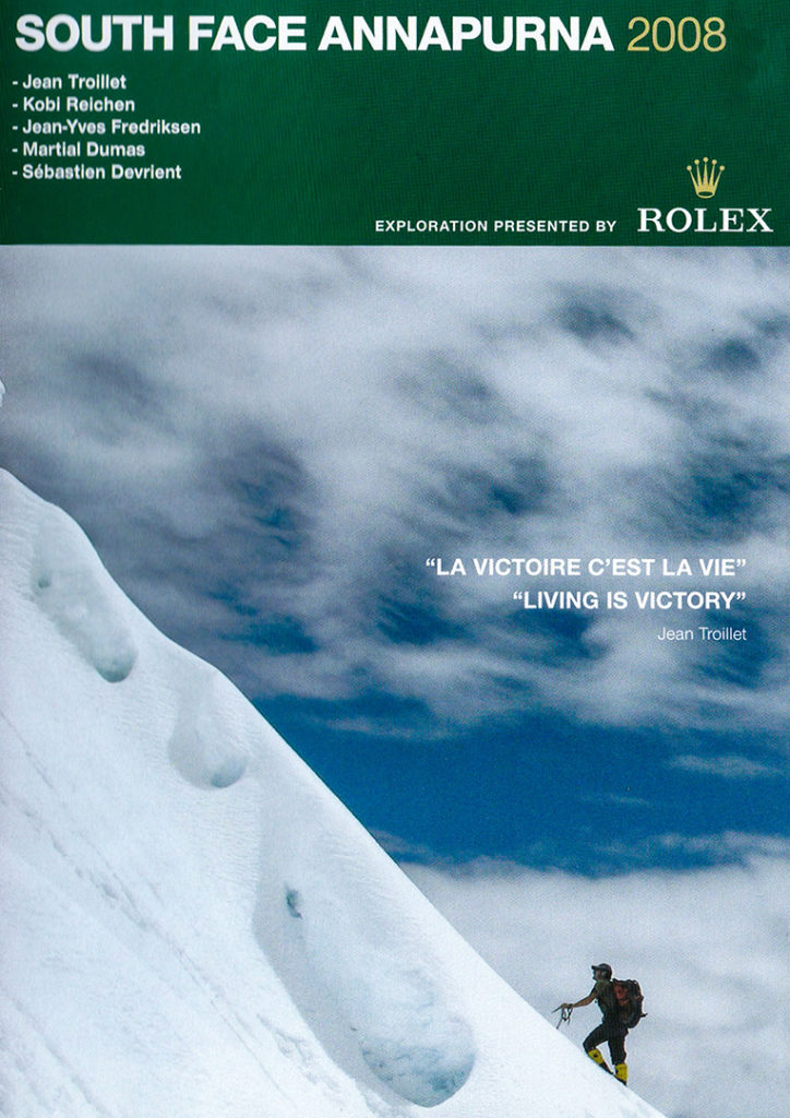 pochette dvd avec une montagne et un alpiniste